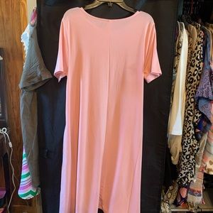 Zenana pink dress with pockets!!! Size medium